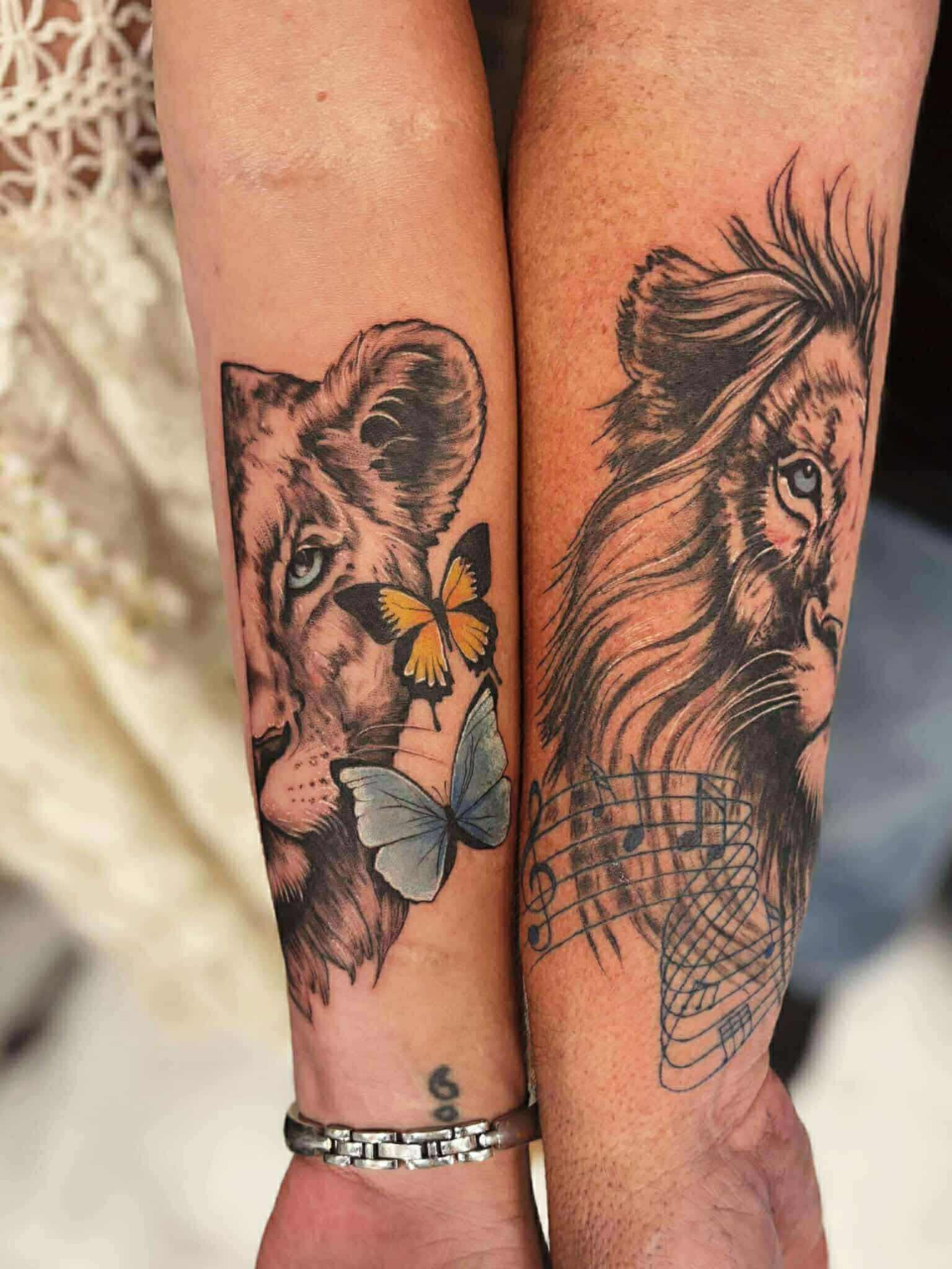 nina lion inked under ground